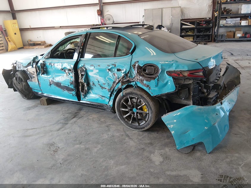 Vin: zarfaebn8h7555199, lot: 46532265, alfa romeo giulia rwd 20173
