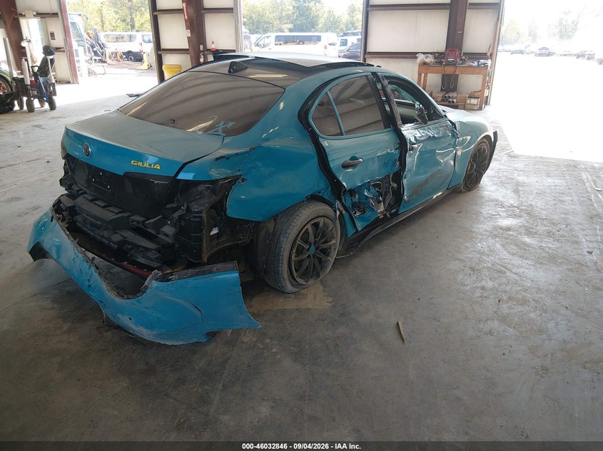 Vin: zarfaebn8h7555199, lot: 46532265, alfa romeo giulia rwd 20174