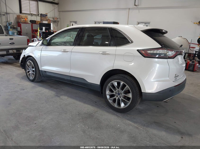 Vin: 2fmtk3k99fbb41110, lot: 46532297, ford edge titanium 20153