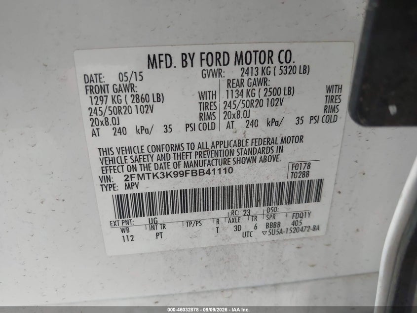 2015 FORD EDGE TITANIUM · Фото 9