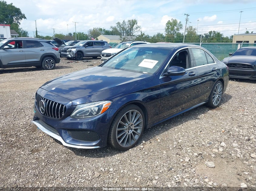 Vin: 55swf4kb6hu216123, lot: 46532306, mercedes-benz c 300 sport 4matic 20172