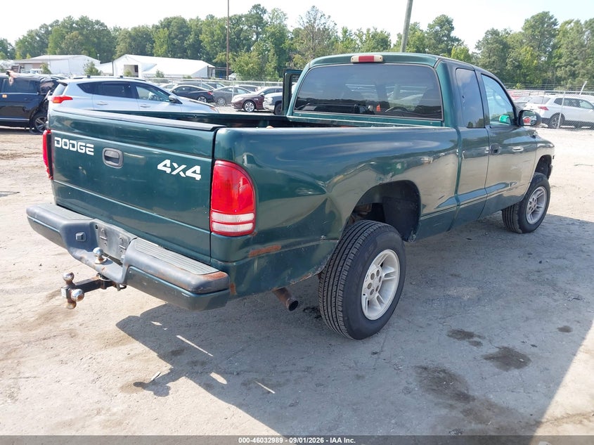 DODGE DAKOTA 2000 VIN 1B7GG22XXYS726500