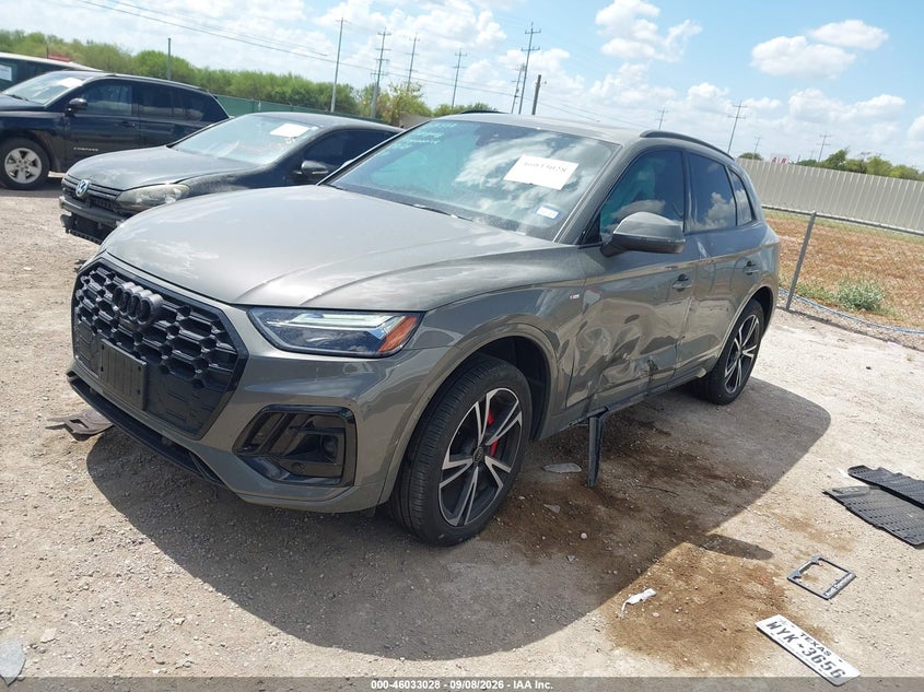 Vin: wa1eaafy5s2038198, lot: 46532447, audi q5 premium plus 45 tfsi s line quattro s tronic 20252