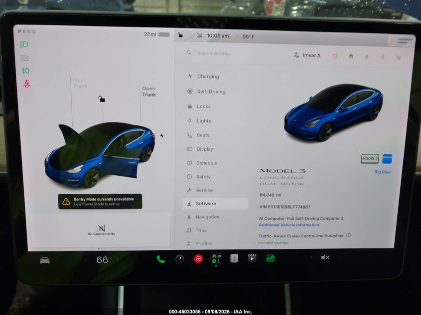TESLA MODEL 3 2020 VIN 5YJ3E1EB8LF774887