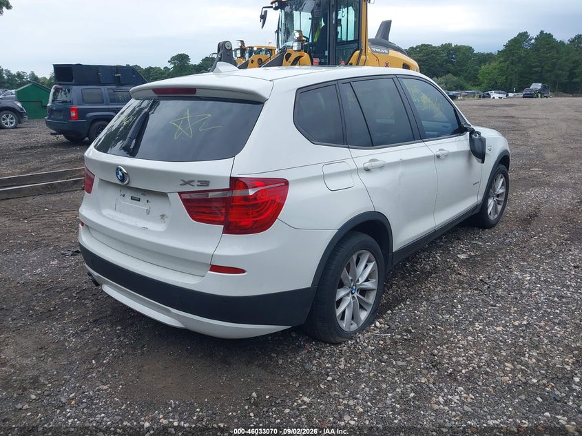 BMW X3 2013 VIN 5UXWX9C52D0A24017