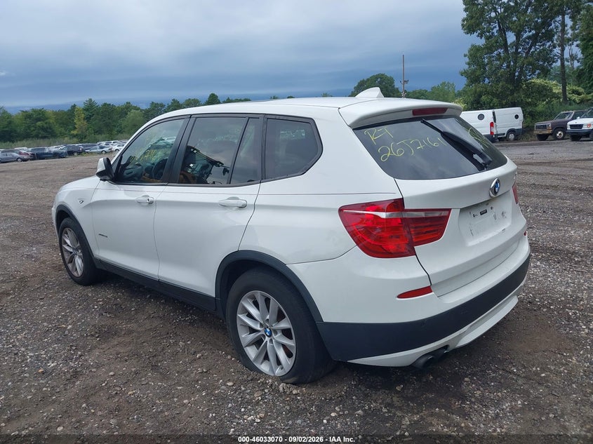 BMW X3 2013 VIN 5UXWX9C52D0A24017