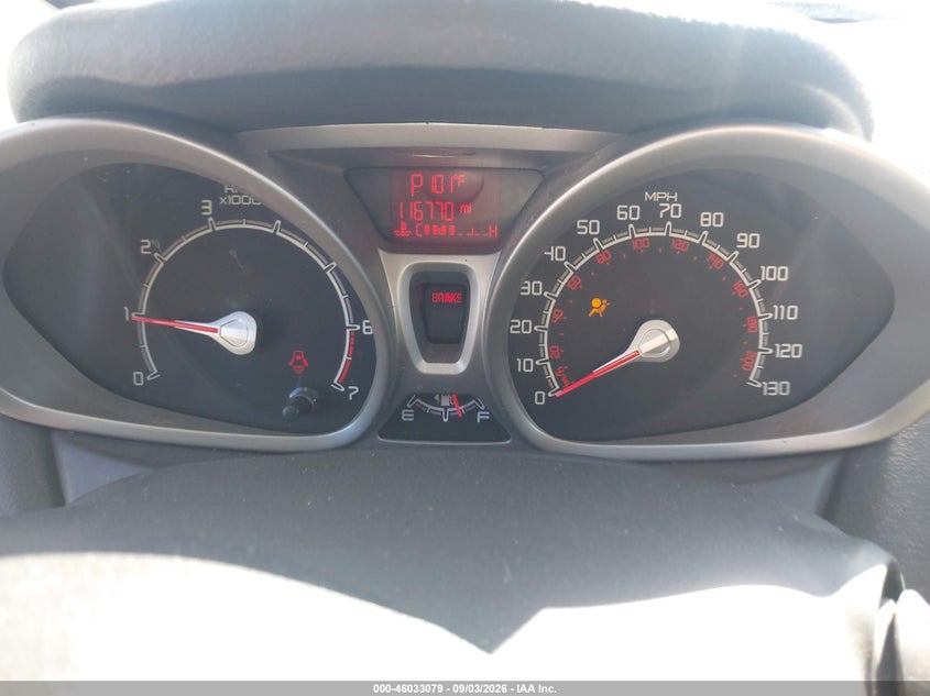 FORD FIESTA 2013 VIN 3FADP4EJ6DM199621