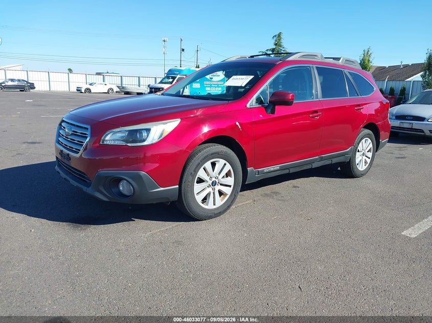 2016 SUBARU OUTBACK auction photo 2
