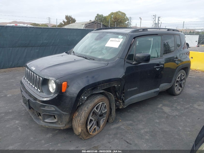 Vin: zaccjabb8jpj03979, lot: 46532568, jeep renegade latitude fwd 20182