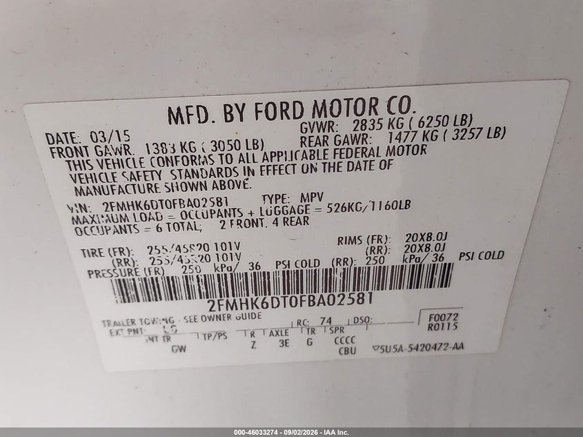 2015 FORD FLEX LIMITED · Фото 9