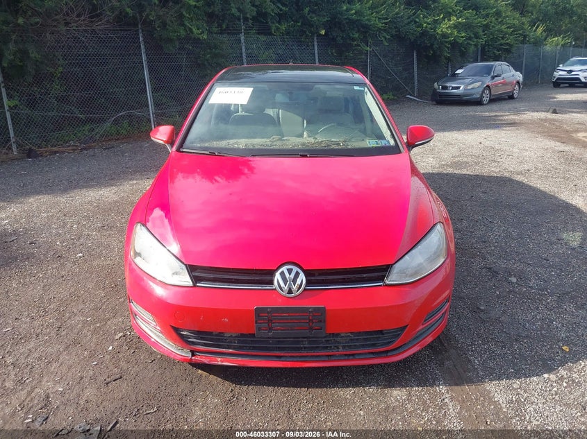 VOLKSWAGEN GOLF 2016 VIN 3VW217AU4GM010390