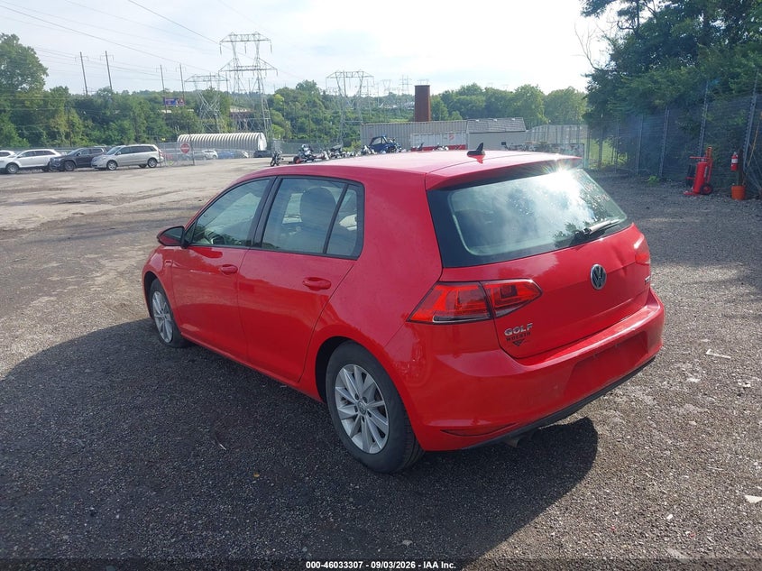 2016 VOLKSWAGEN GOLF auction photo 3