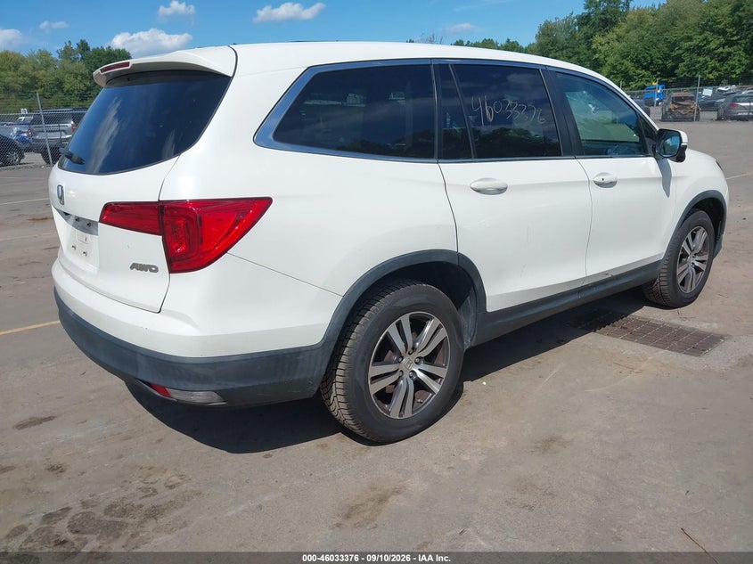 Vin: 5fnyf6h63jb031274, lot: 46532796, honda pilot ex-l 20184