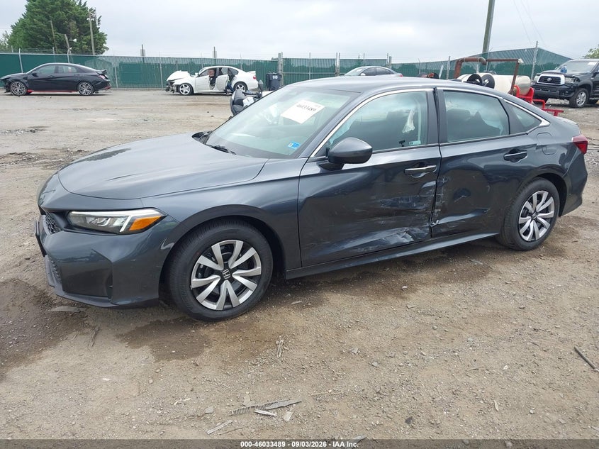 Vin: 2hgfe2f27th617106, lot: 46532908, honda civic lx 20262