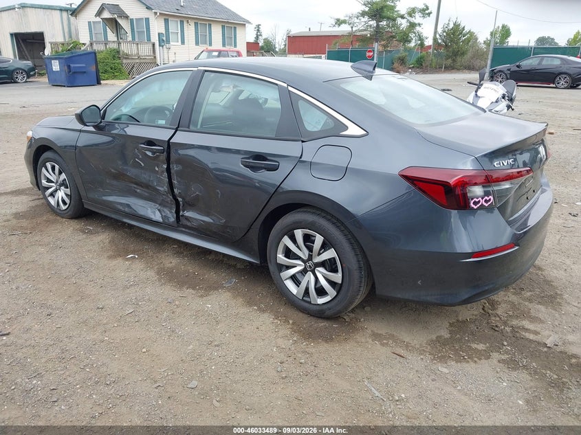 Vin: 2hgfe2f27th617106, lot: 46532908, honda civic lx 20263