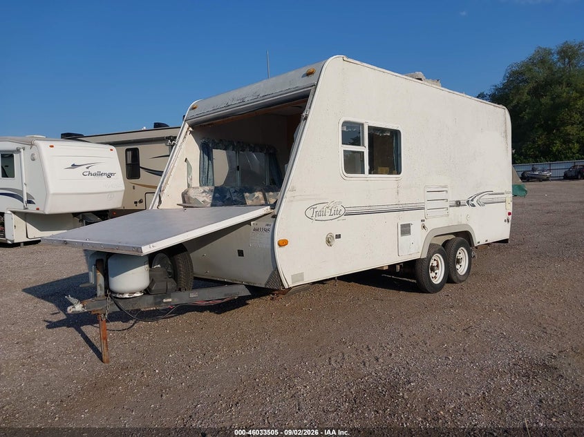 TRAIL-LITE BANTAM 19 TRAVEL TRAILER 2002 VIN 4WY200H2821017727