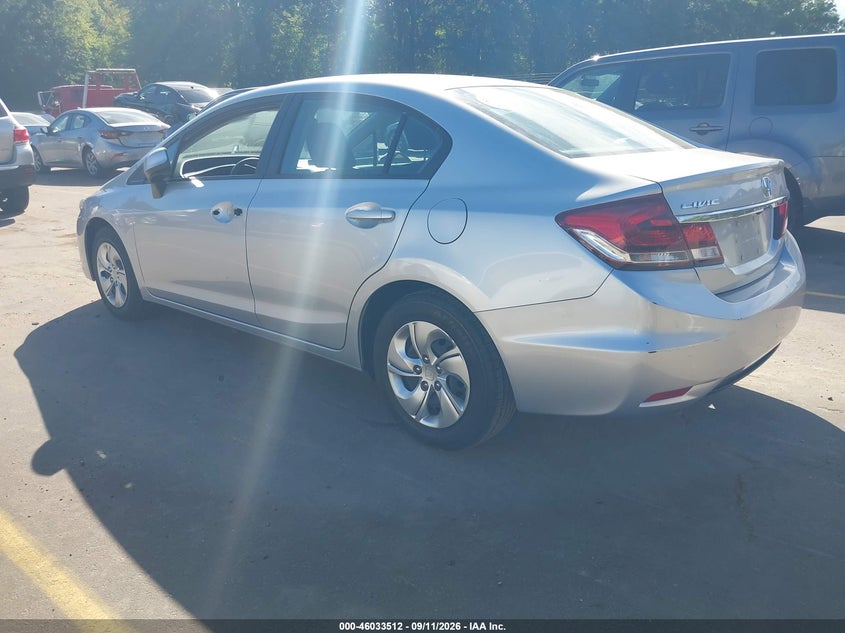 Vin: 2hgfb2f55dh573224, lot: 46532931, honda civic lx 20133