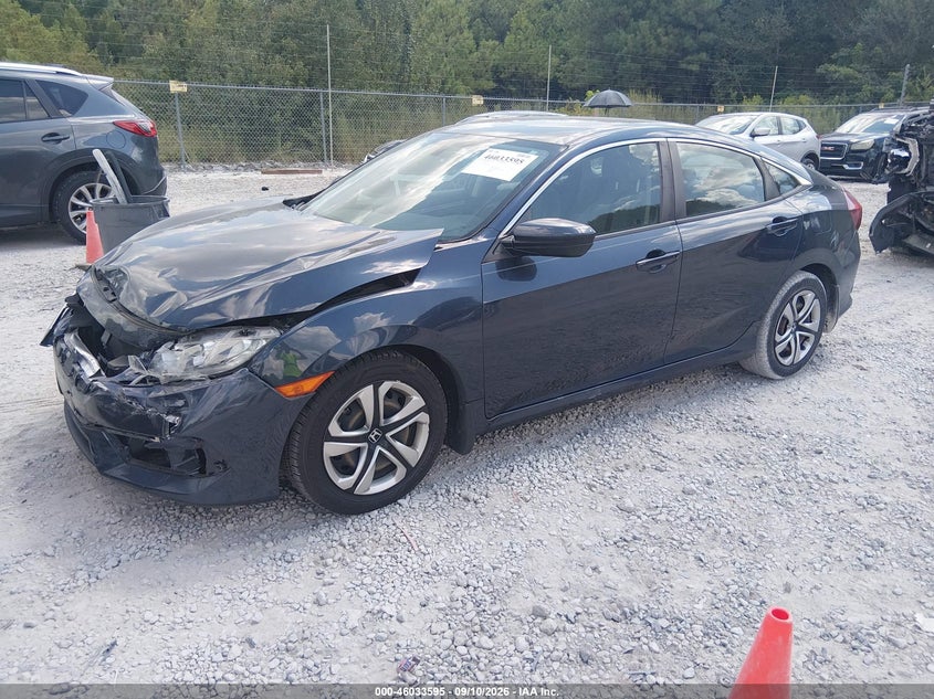 Vin: 19xfc2f50he064543, lot: 46533014, honda civic lx 20172