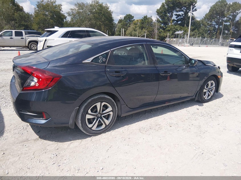 Vin: 19xfc2f50he064543, lot: 46533014, honda civic lx 20174
