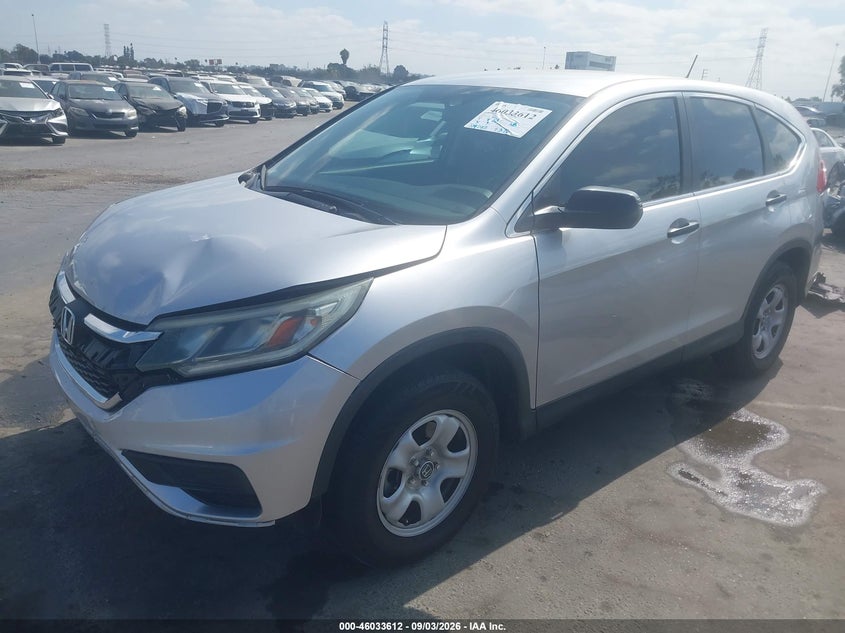 Vin: 3czrm3h36fg706321, lot: 46533031, honda cr-v lx 20152