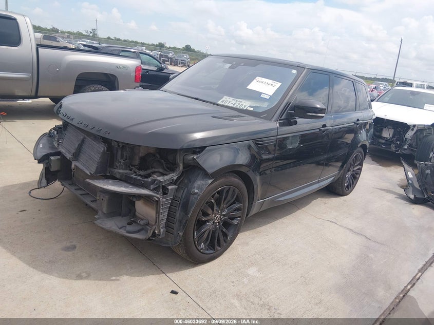 Vin: salwr2fk9ha689796, lot: 46533111, land rover range rover sport 3.0l v6 turbocharged diesel hse td6 20172