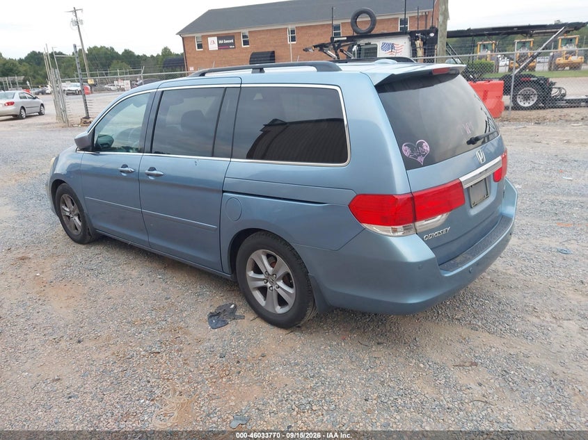 Vin: 5fnrl3h90ab043727, lot: 46533190, honda odyssey touring 20103