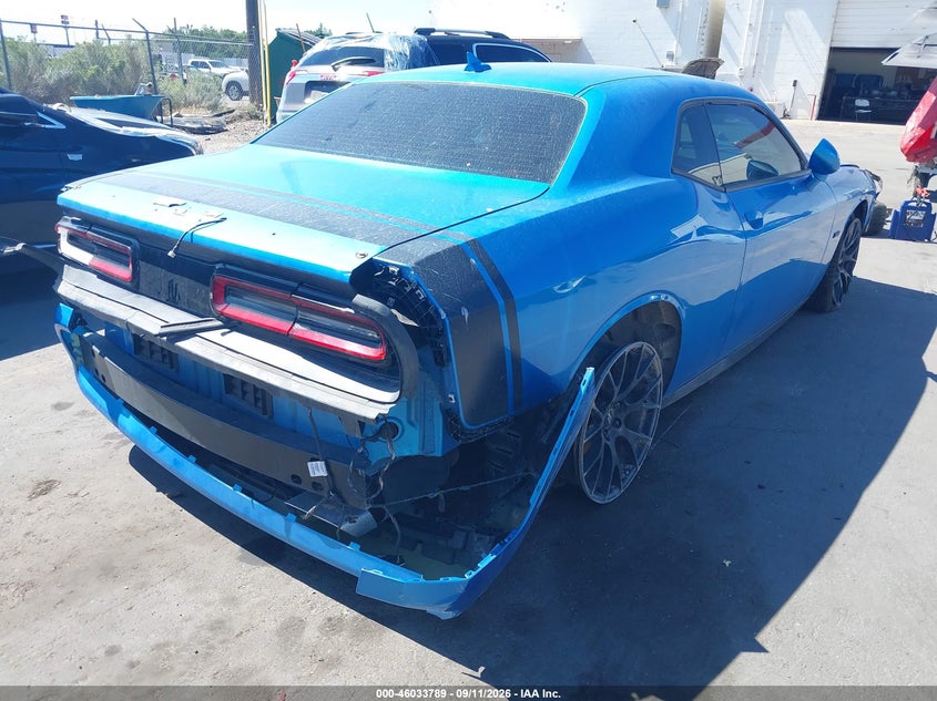 Vin: 2c3cdzfj2gh102724, lot: 46533208, dodge challenger r/t scat pack 20164