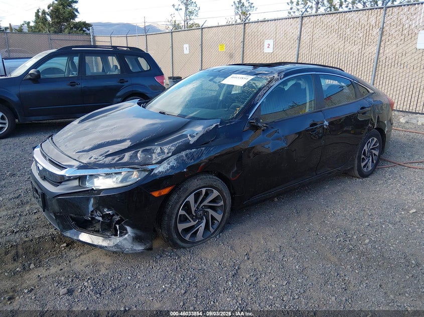 Vin: 19xfc2f71ge200839, lot: 46533273, honda civic ex 20162