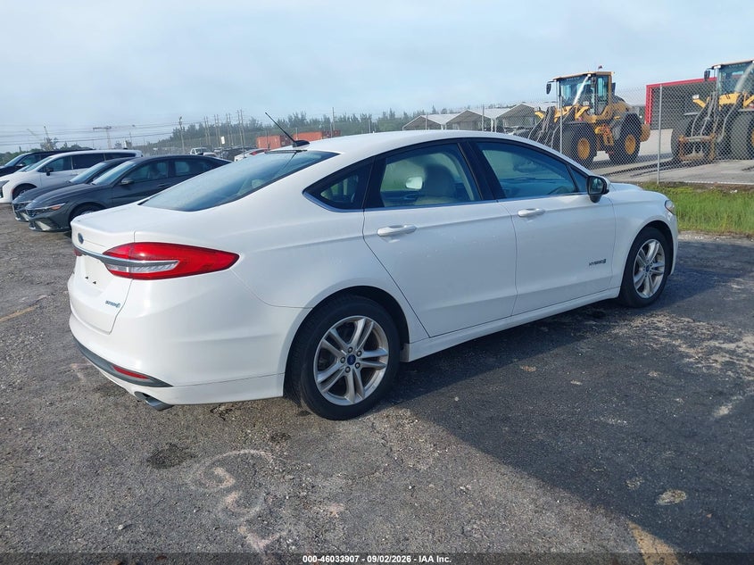 Vin: 3fa6p0uu8jr271561, lot: 46533326, ford fusion hybrid s 20184