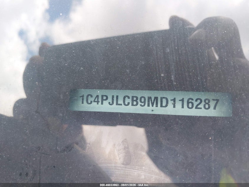 JEEP CHEROKEE 2021 VIN 1C4PJLCB9MD116287