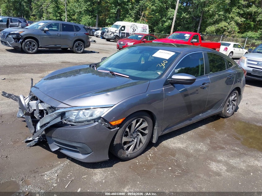 Vin: 19xfc2f71he207890, lot: 46533399, honda civic ex 20172
