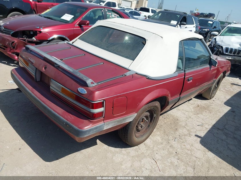 1986 FORD MUSTANG auction photo 4