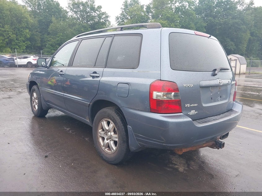 TOYOTA HIGHLANDER 2006 VIN JTEEP21A360161130