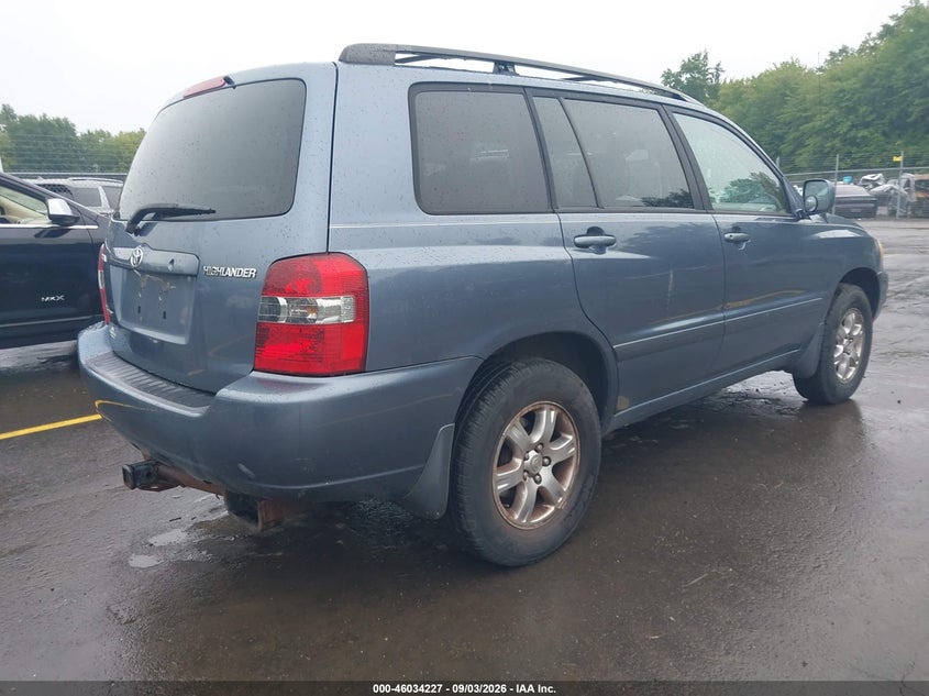 TOYOTA HIGHLANDER 2006 VIN JTEEP21A360161130