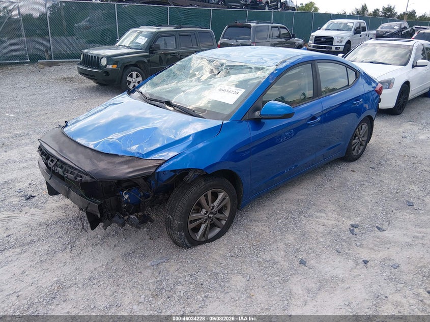 Vin: 5npd84lf6jh393489, lot: 46533647, hyundai elantra sel 20182