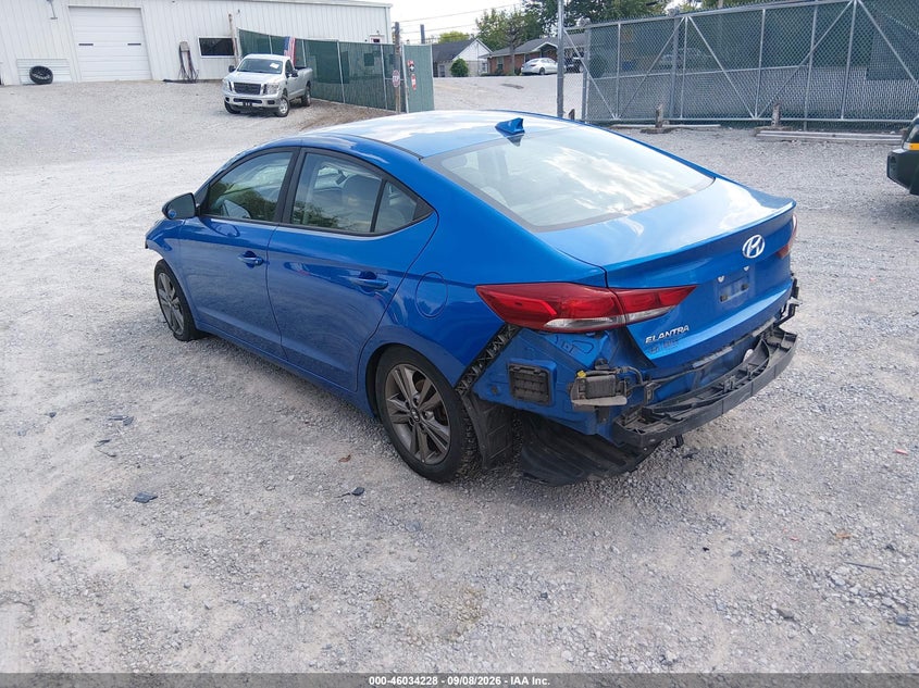 Vin: 5npd84lf6jh393489, lot: 46533647, hyundai elantra sel 20183