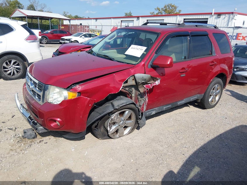 Vin: 1fmcu9eg0akd38138, lot: 46533658, ford escape limited 20102