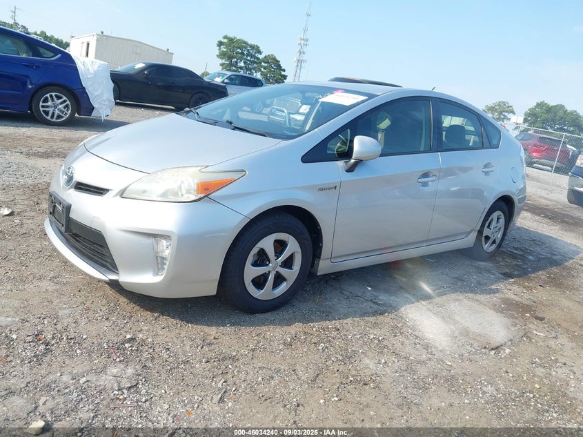2013 Toyota Prius, Right Side, IAAI, VIN JTDKN3DU0D5642526 — photo 2