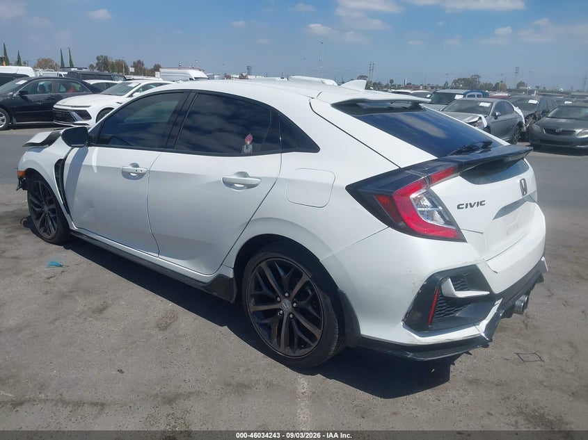 Vin: shhfk7h41lu418902, lot: 46533662, honda civic sport 20203
