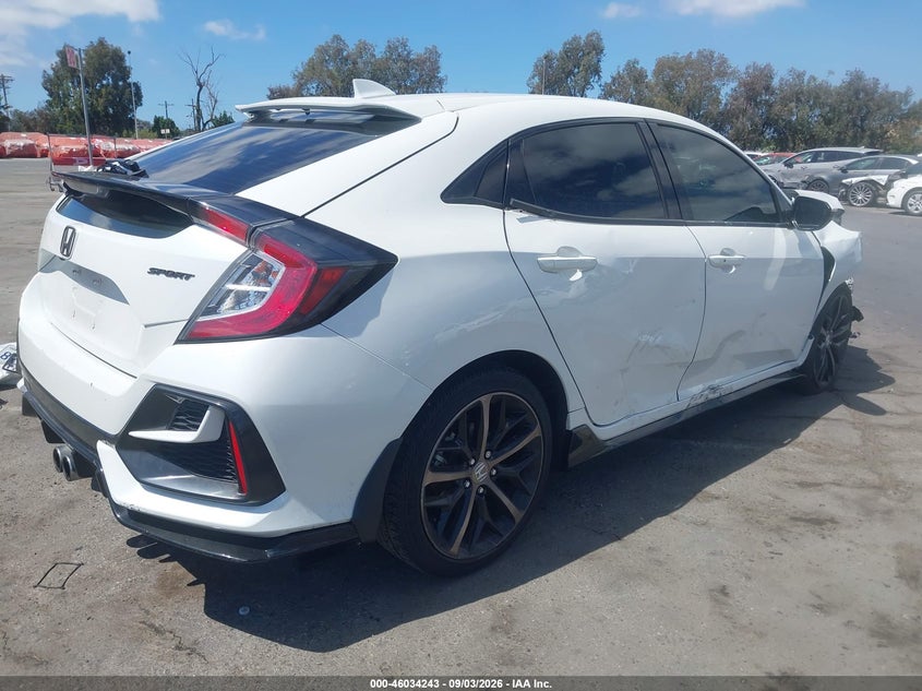 Vin: shhfk7h41lu418902, lot: 46533662, honda civic sport 20204
