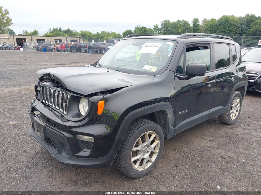 Vin: zacnjba17lpl35564, lot: 46533664, jeep renegade sport 4x4 20202