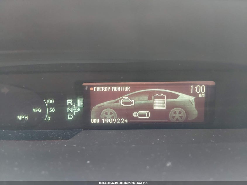 2015 TOYOTA PRIUS HATCHBACK 1.8L I-4 DOHC, VVT, REGULAR , 98HP