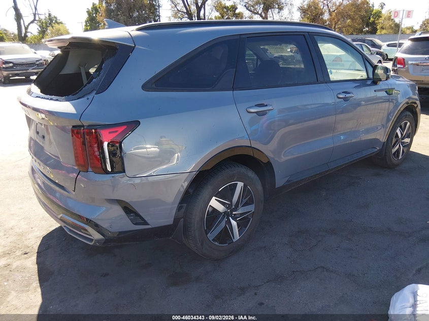 Vin: 5xyrl4lc7ng109004, lot: 46533762, kia sorento s 20224
