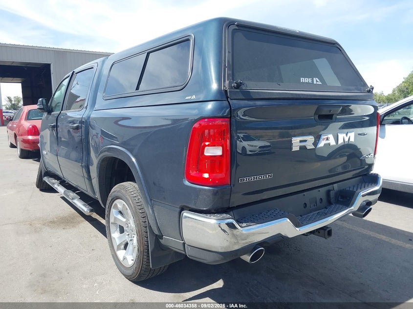 Vin: 1c6srffp2tn404132, lot: 46533777, ram 1500 big horn  4x4 5'7 box 20263