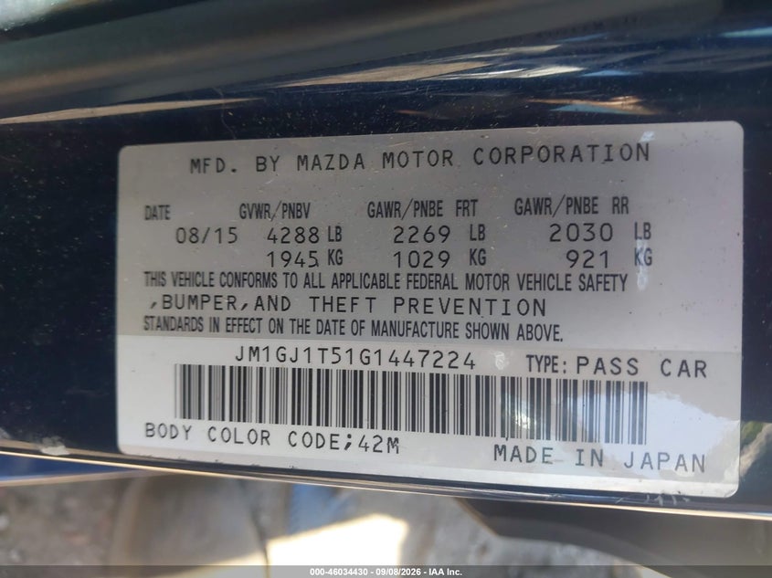 MAZDA MAZDA6 - zdjęcie 9