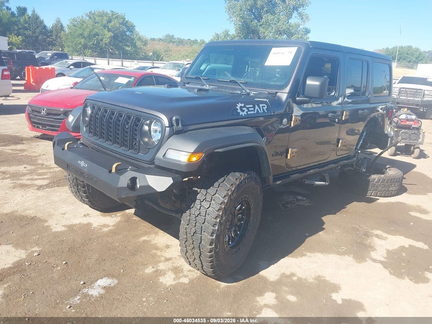 Vin: 1c4pjxdn2rw169943, lot: 46533954, jeep wrangler 4-door sport 4x4 20242