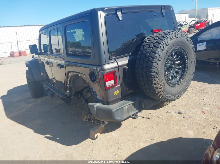 Vin: 1c4pjxdn2rw169943, lot: 46533954, jeep wrangler 4-door sport 4x4 20243