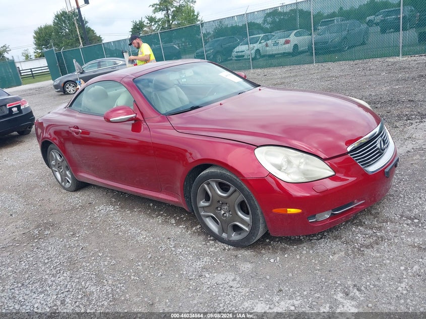2007 Lexus Sc 430, Перед, IAAI, VIN JTHFN45Y379010642