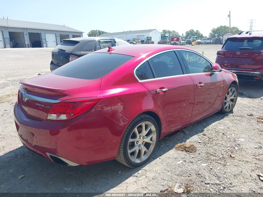 Vin: 2g4gv5gv6c9213717, lot: 46534006, buick regal gs 20124