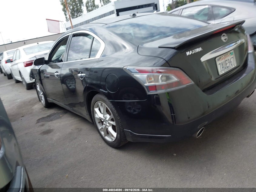 Vin: 1n4aa5ap1dc807891, lot: 46534009, nissan maxima 3.5 sv 20133